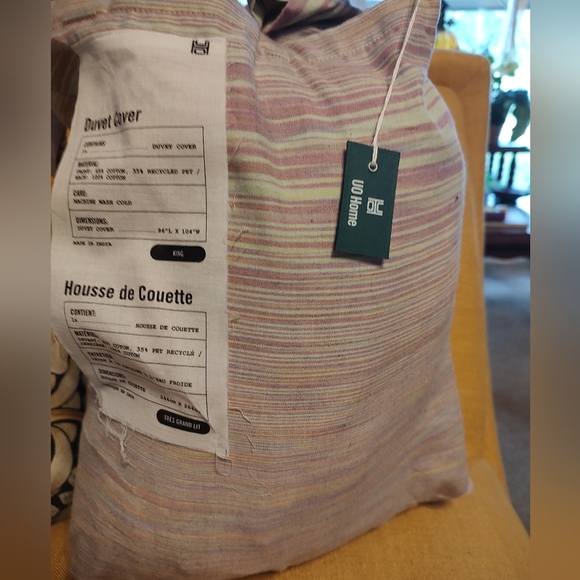 Urban Outfitters Home Multi Color Duvet and Sham Set King Sz New - Picture 13 of 13